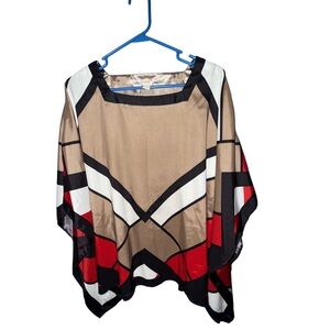 Chicos Geometric Poncho